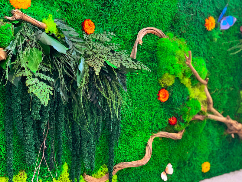 Moss wall, moss walls, moss art, moss wall art,